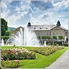 Rosengarten mit Regentenbau (Bad Kissingen, Rhön)